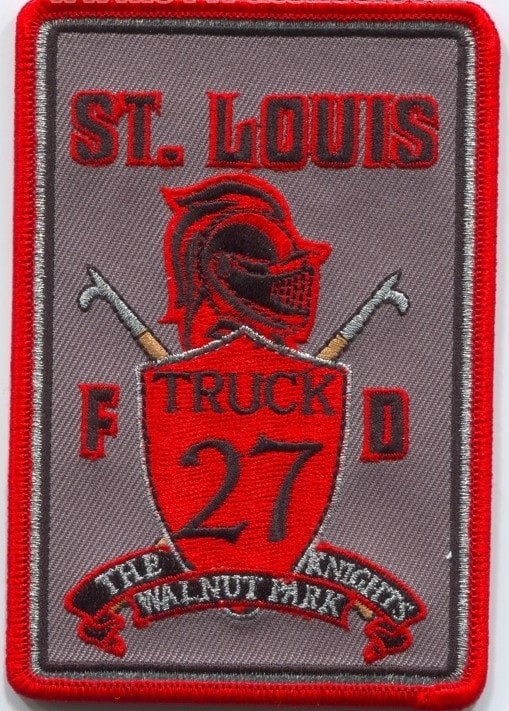 STLFD Firefigher Silver Keychain